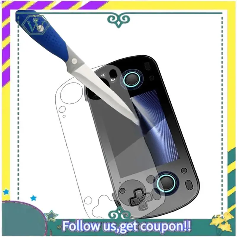 Protector de pantalla de consola de juegos A28Q para Mini películas protectoras de pantalla de vidrio templado Retroid Pocket - imagen 2