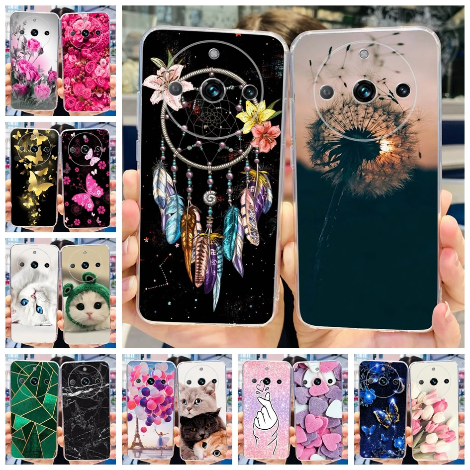 Realme 11 Pro 5G Funda Lujo Atrapasueños Transparente TPU Trasera