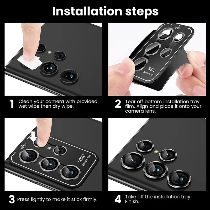 Protector de lente de cámara de Metal, cristal para Samsung Galaxy S25 Edge 2025, cubierta completa, anillo de lente de cámara, funda de cristal S25Edge, película de lente - imagen 5