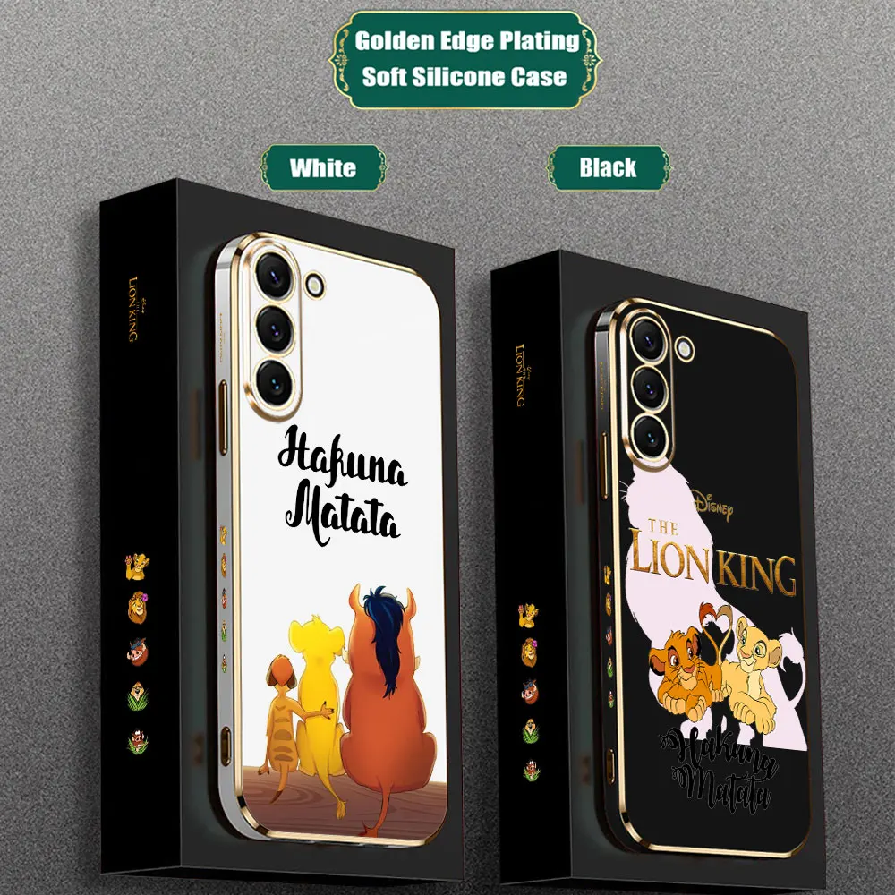 Funda HAKUNA MATATA del rey león para Samsung Galaxy Note Ultra 20, 10, 9, 8 Plus, A15, A14, A13, A05, S, M62, M53, M51, M33, M32, M31, 5G