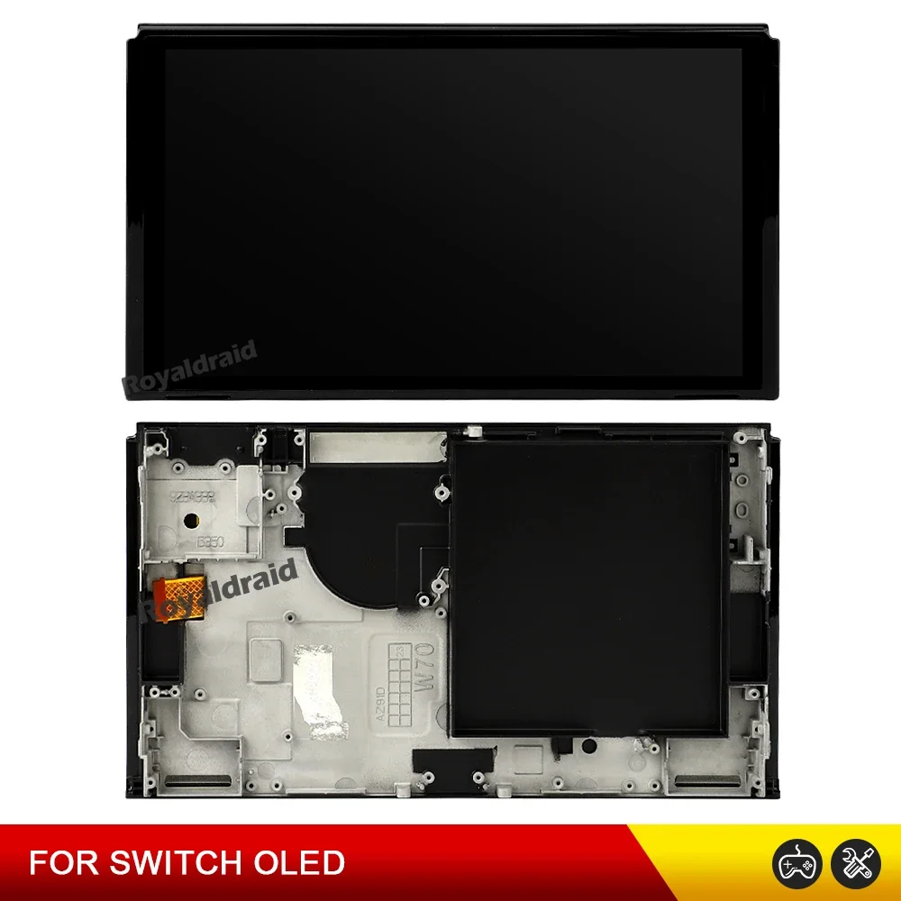 Nuevo para Switch OLED consola pantalla LCD montaje de pantalla completa reemplazo del digitalizador para Switch OLED Touch y LCD con marco - imagen 2
