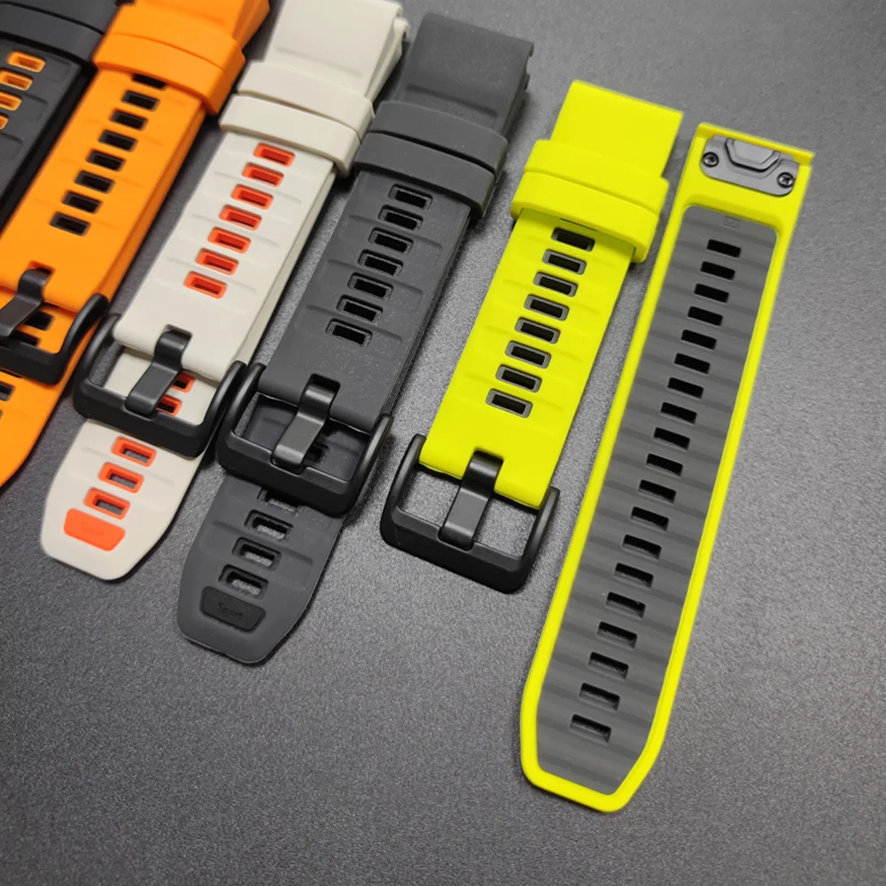 Correa de reloj Fenix8 1:1 para Garmin Fenix 8 Pro 47mm 51mm E 7 7X 6 6X 5 5X/Epix Pro/Enduro 3/970 QuickFit 22mm 26mm correa de silicona - imagen 5