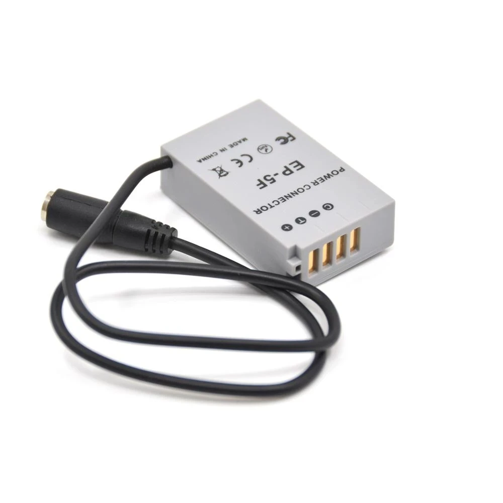 Adaptador de corriente EN-EL24 ENEL24 EN EL24 batería falsa EP-5F EP5F acoplador CC compatible con fuente de cámara Eh5 Eh5a para cámaras Nikon 1 J5 1J5 - imagen 4
