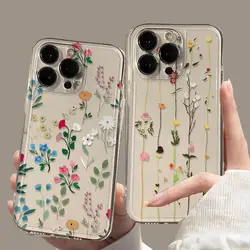 Funda Transparente Floral para Honor 90 Lite