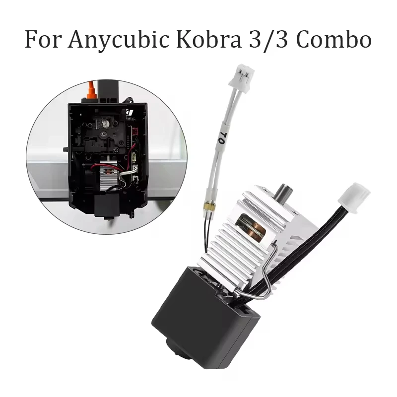 Para Anycubic Kobra 3 Hotend Kobra 3 Combo Hotend boquilla bloque calentador termistor para Anycubic Kobra K3 accesorios de repuesto - imagen 2