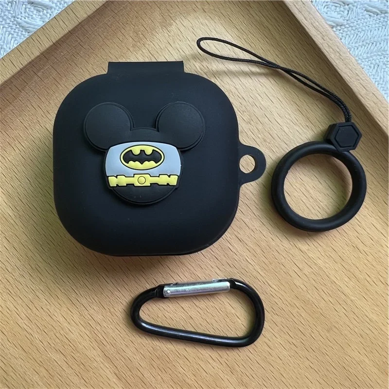 Funda de auriculares de dibujos animados para Anker Soundcore R50i/P20i, funda protectora de silicona suave para auriculares con correa para el dedo - imagen 2