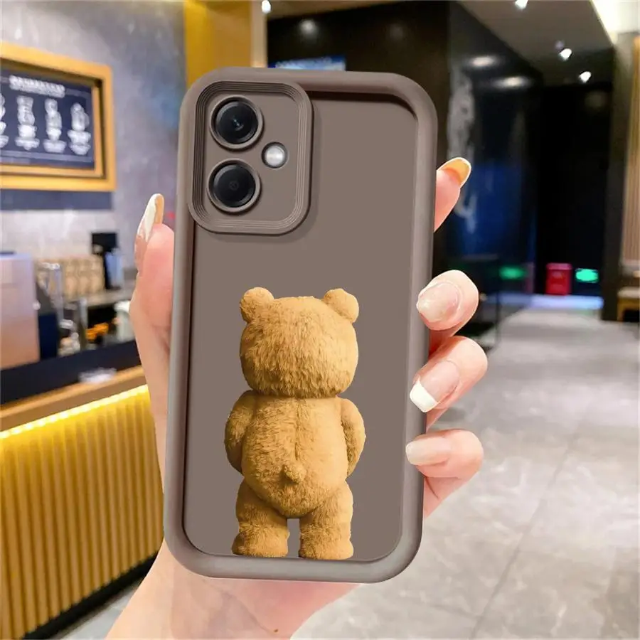 Funda de teléfono con dibujos animados de oso de peluche para Xiaomi Mi 11T Pro 11 Lite TPU suave - imagen 5
