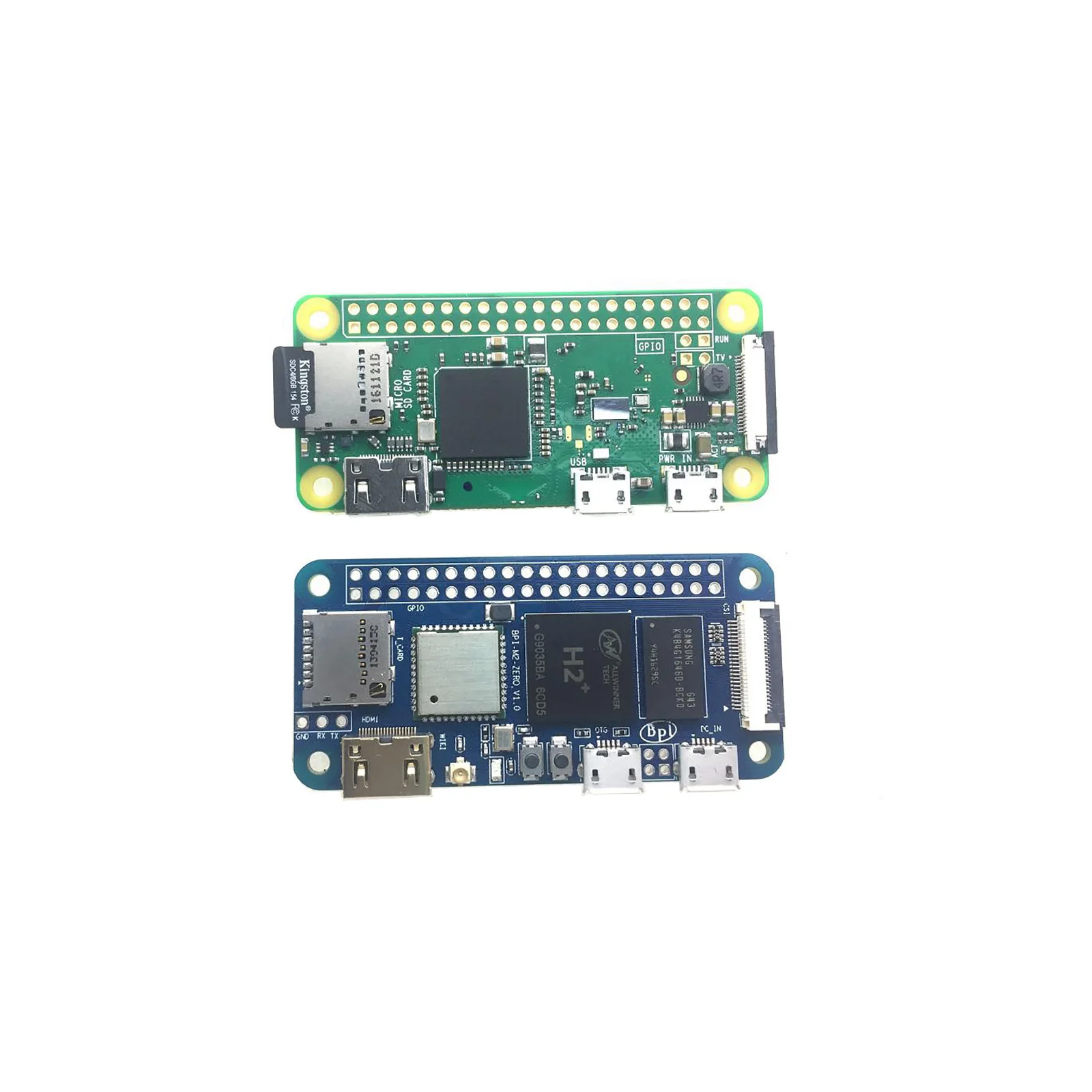 Banana Pi BPi-M2 Zero Quad-Core Allwinner H3 512MB DDR3 RAM ordenador de placa única compatible con Linux Android desarrollo de código abierto - imagen 5