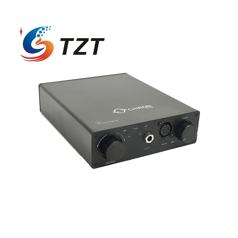 TZT Analogage Ultra Decodificador y amplificador de auriculares Totalmente equilibrado AK4493SEQ + TPA6120A2 Core Compatible con audio de 32 bits/384 kHz