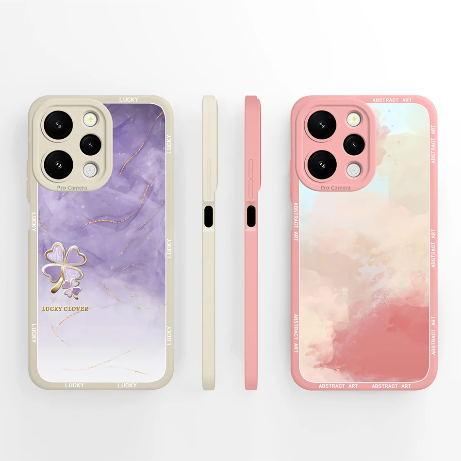 Para Redmi Note 12 Pro Plus Funda de teléfono con estampado Floral contraportada para Redmi Note12 4G 5G Funda de silicona líquida suave de alta calidad - imagen 3