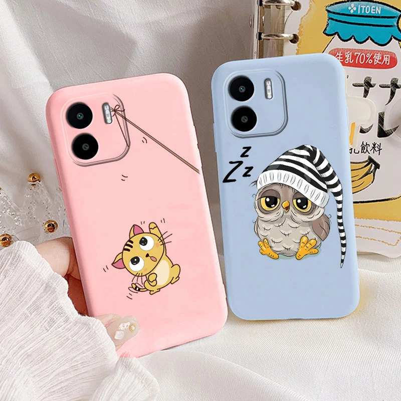 Funda de silicona encantador Animal gato para Redmi A1 A2 funda de teléfono suave dibujos de perros Fundas funda Shell para Xiaomi RedmiA1 A 2 Coque - imagen 4