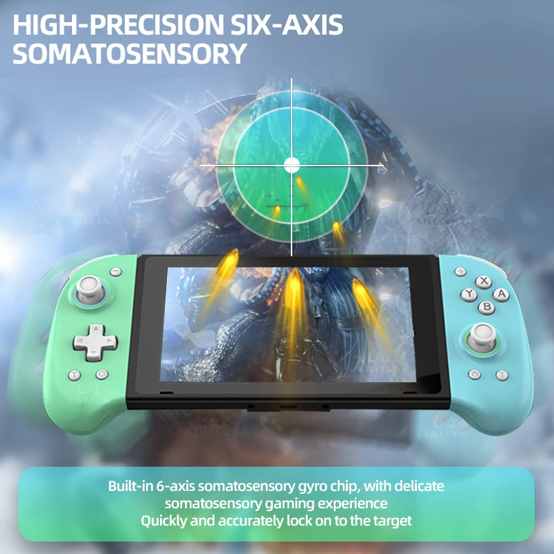 Joypad Compatible con Nintendo Switch/Oled/Lite Joy L/R, controlador con Joystick Hall, vibración Turbo de 6 ejes personalizada - imagen 4