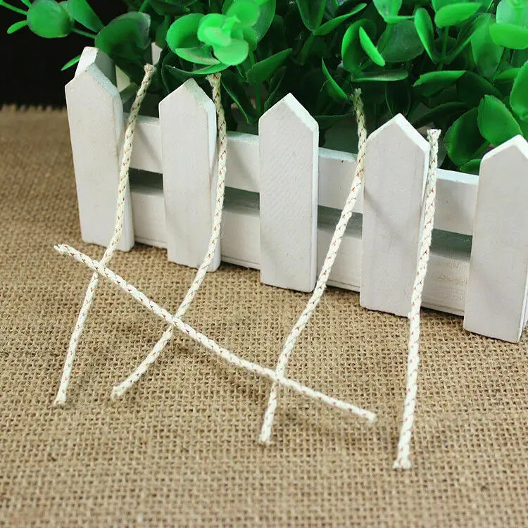 10 unids/lote mecha de núcleo de algodón para lámpara de Alcohol Kerosen mechas duraderas para rueda DIY encendedor de aceite herramientas de fabricación de velas - imagen 5