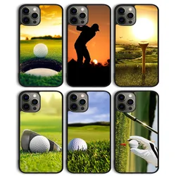 Funda trasera para teléfono GOLF GOLFER GOLFING SUNSET para iPhone 17 Air 16e 15 14 13 11 12 Pro Max Plus