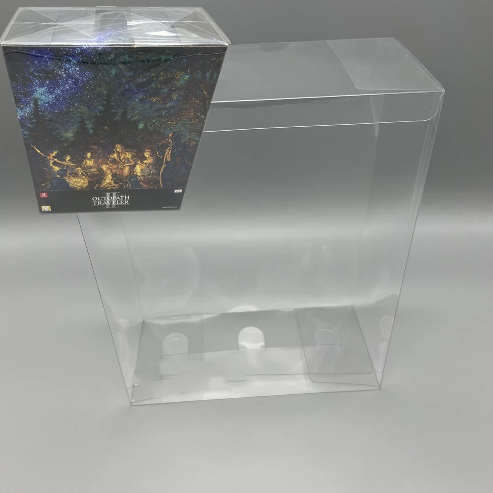Protector de caja transparente para Nintendo Switch/NS/PS5/Octopath, cajas de recogida para viajero, almacenamiento TEP, carcasa de juego, estuche de exposición transparente - imagen 2