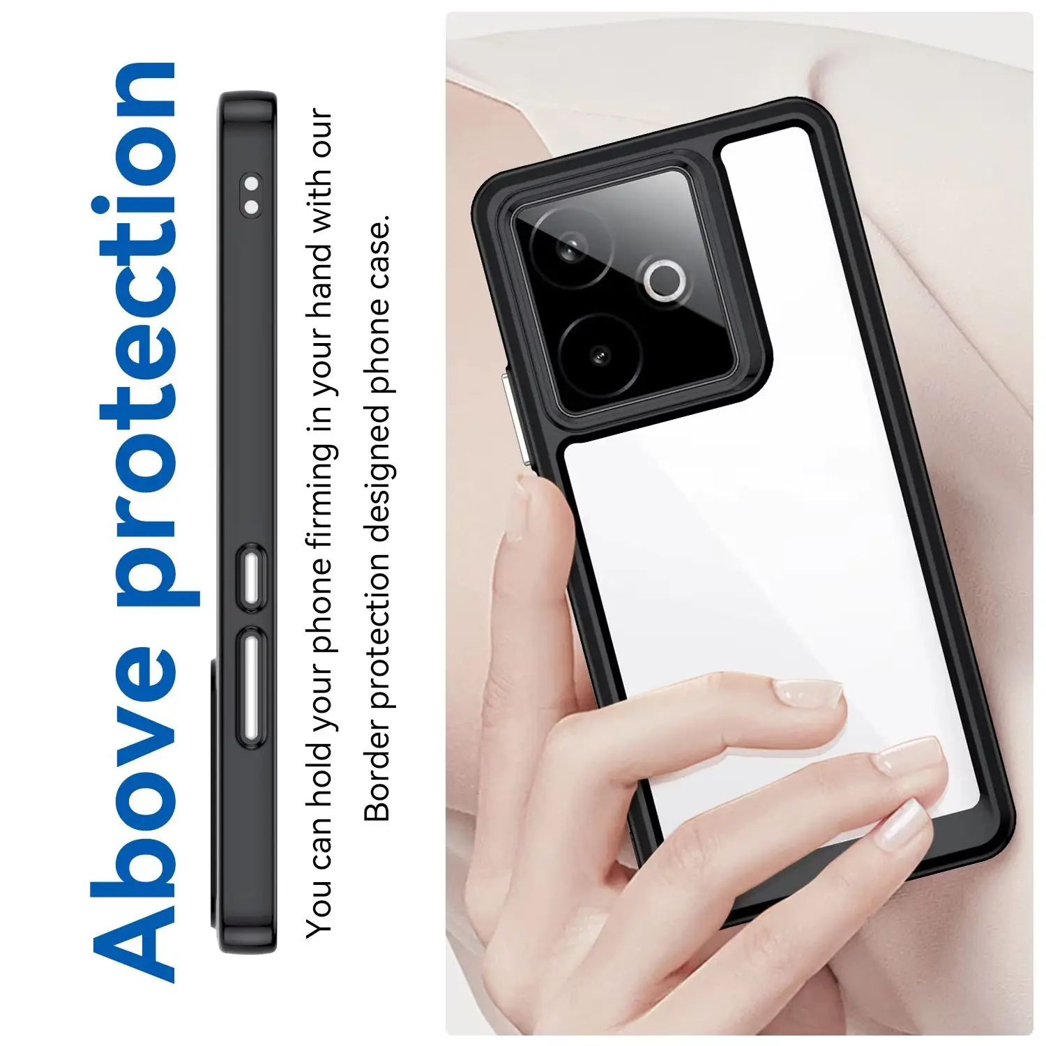 Para Realme GT7 Funda transparente Realme GT 7 7T Funda Coque Funda dura translúcida borde suave a prueba de golpes parachoques de teléfono Realme GT 7 - imagen 4