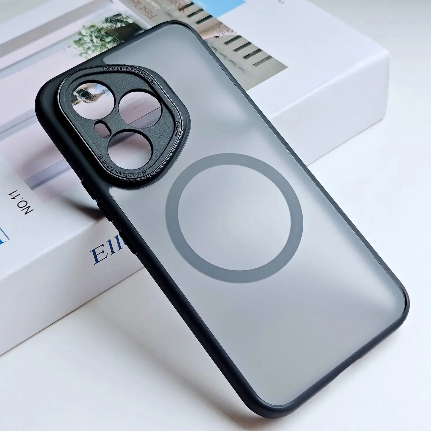 Funda Magsafe para Honor 400 Pro 400, Funda transparente mate de lujo con imán incorporado para Honor 400 Pro, Funda de carga inalámbrica a prueba de golpes - imagen 5