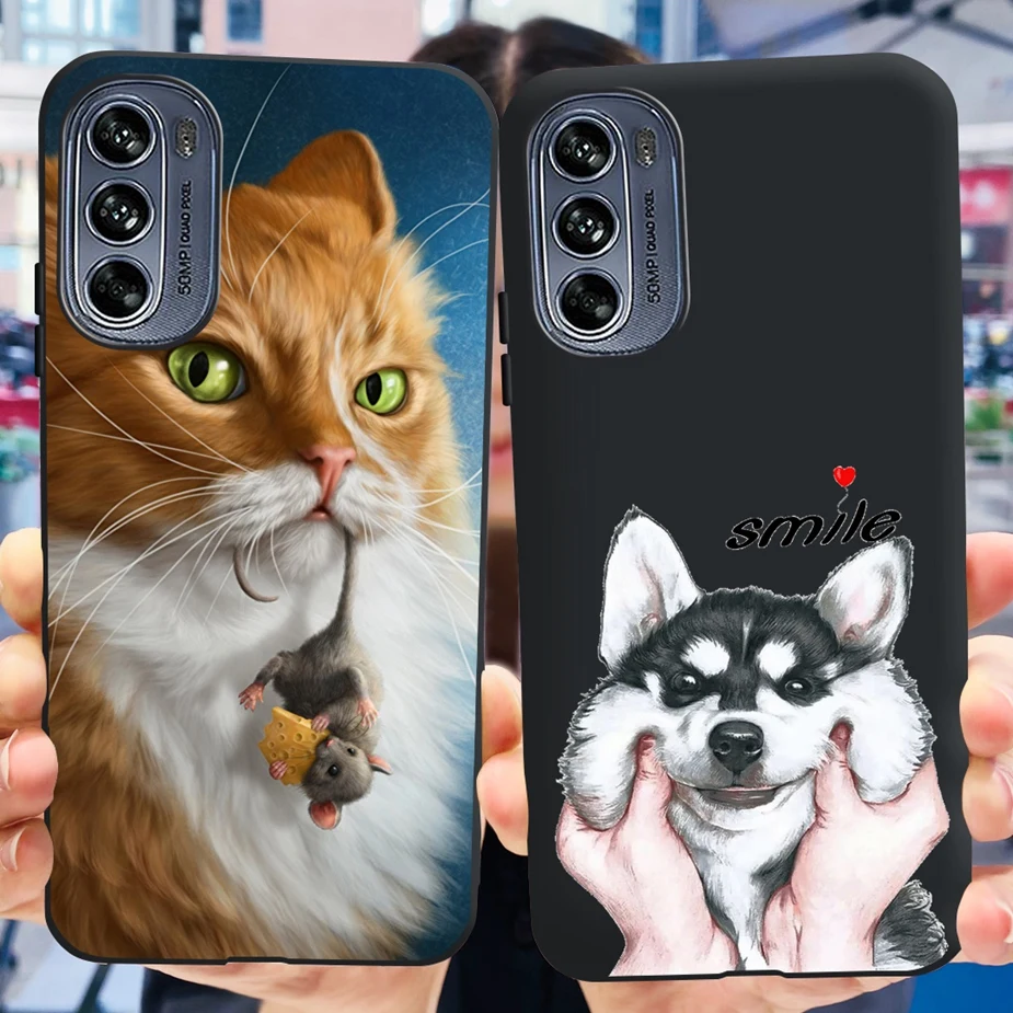 Para Motorola Moto G62 5G funda bonita de gato mariposa cubierta pintada carcasa de protección completa para Motorola G62 G 62 MotoG62 5G funda de teléfono - imagen 4
