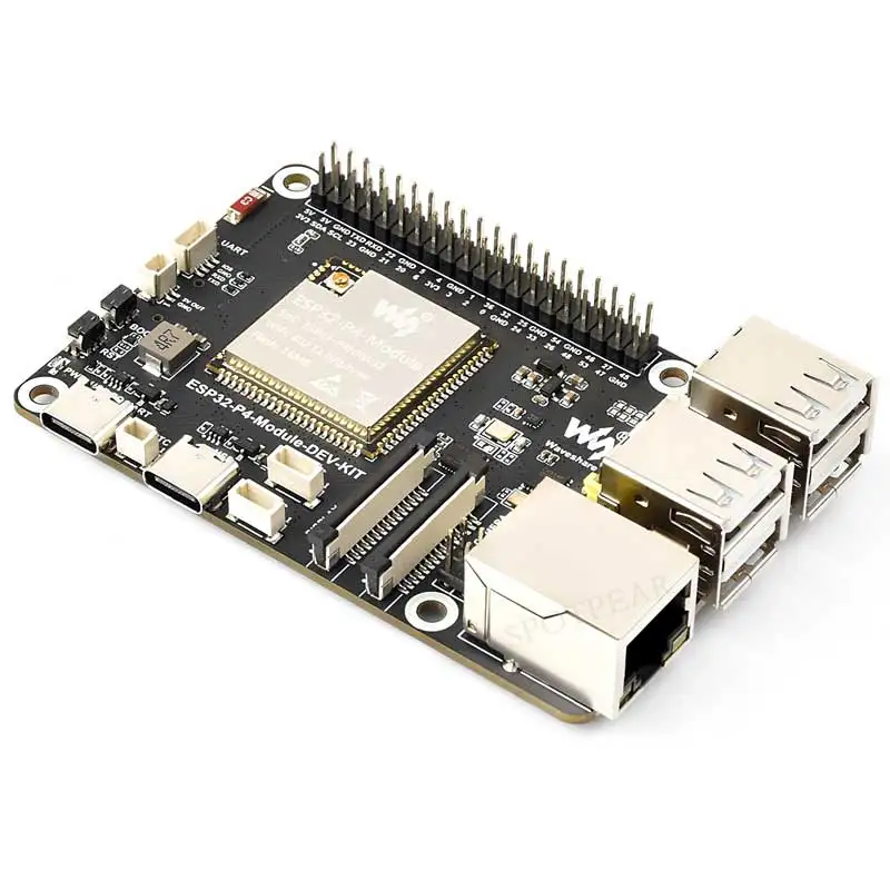Placa de desarrollo de ESP32-P4 cámara C6 MIPI CSI pantalla DSI de 7/10,1 pulgadas/tamaño de Audio Compatible con Raspberry Pi/RJ45 Eth/Mic