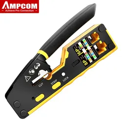 AMPCOM Crimpadora RJ45 Pass Thru CAT6/CAT5E