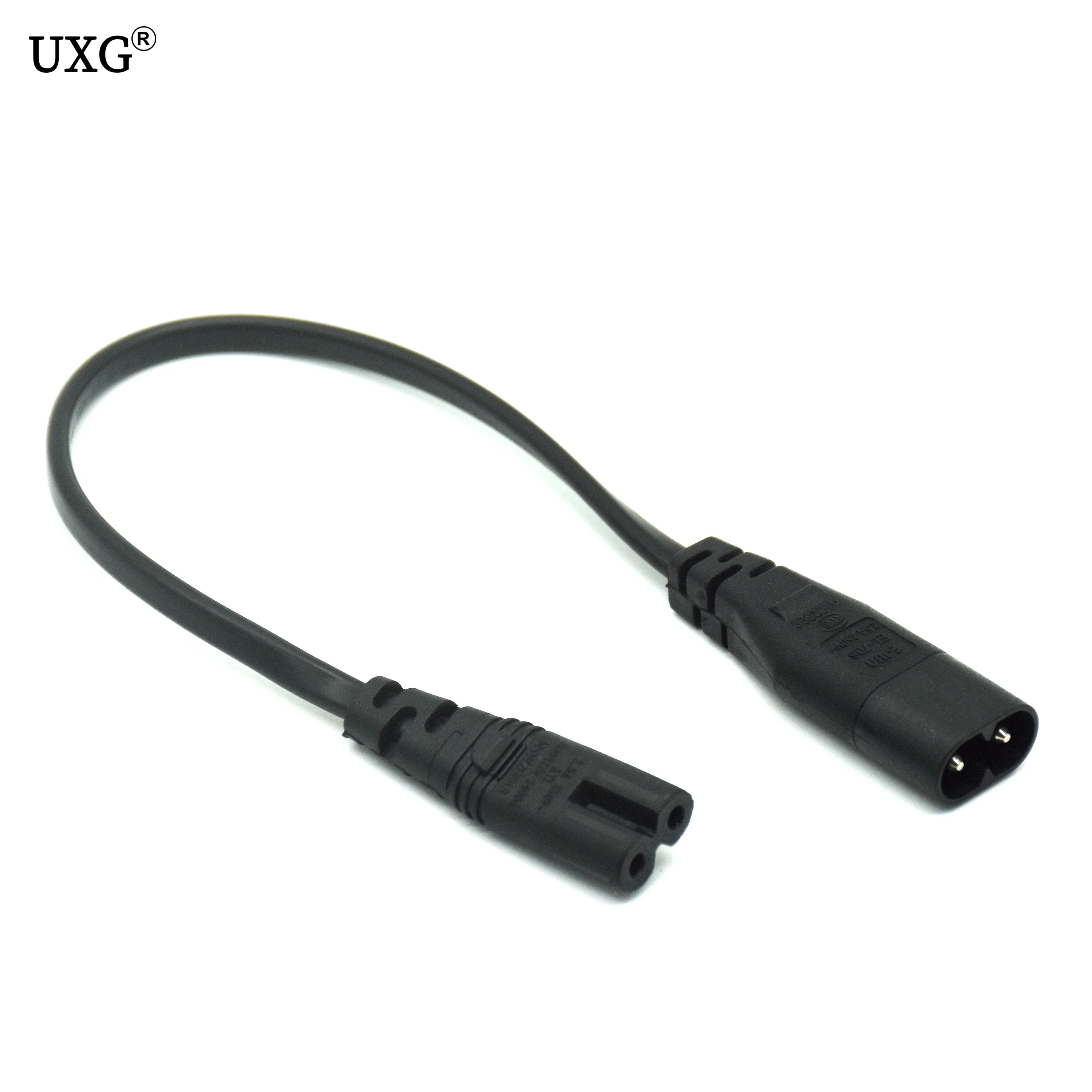 Adaptador de Corriente C7/C8 – Extensión IEC320 Hembra C7 Macho C8 - imagen 4
