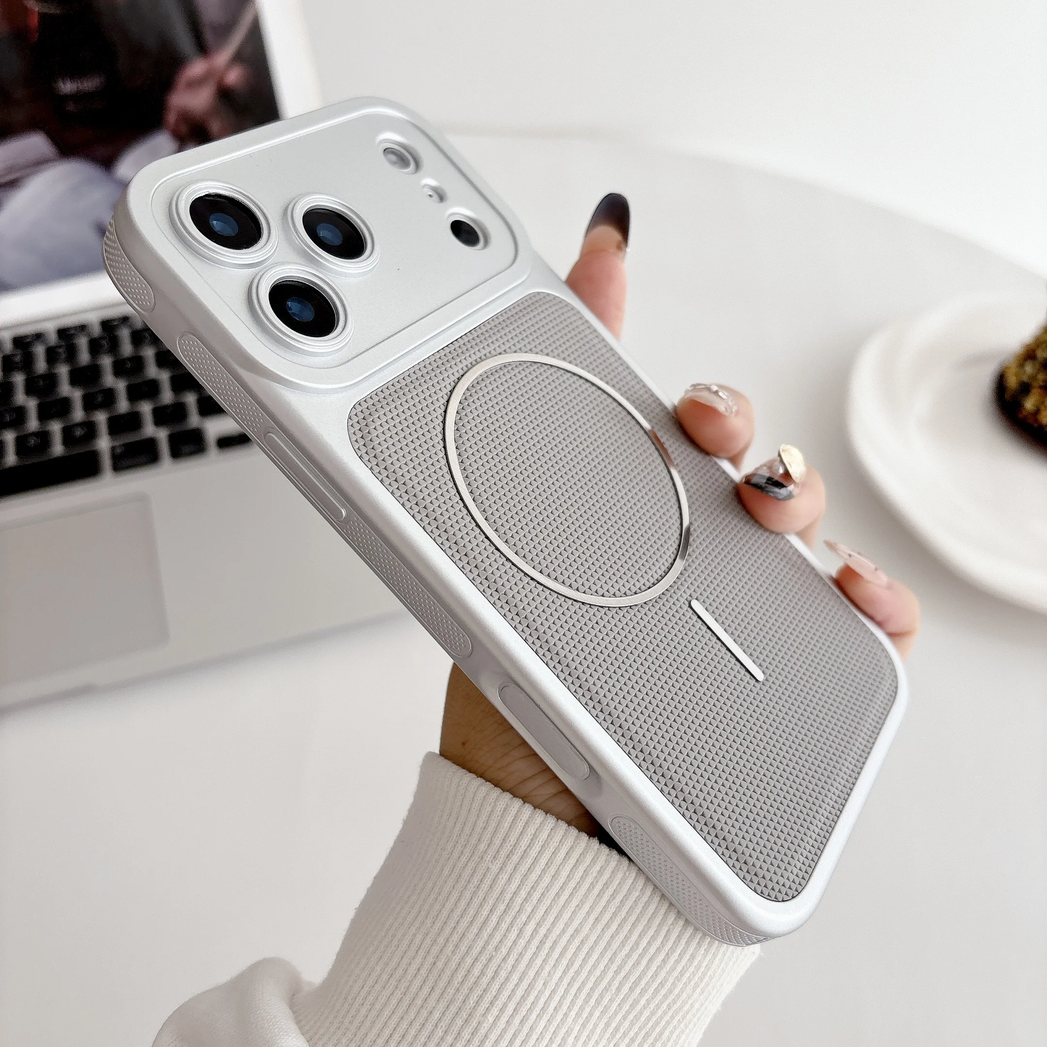 Funda transformada en la serie 17 para iPhone 17 16 15 14 13 Pro Max, funda protectora de cámara suave Mag-safe de cuero magnético - imagen 5