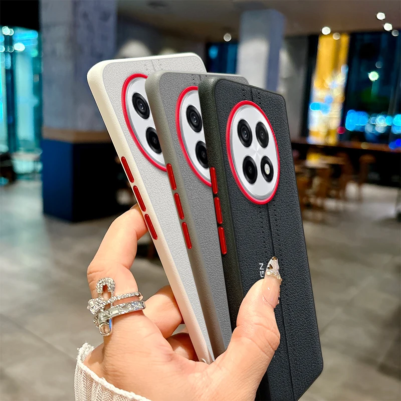 Para OnePlus 13 13R funda de lujo de cuero PU funda protectora trasera de moda para OnePlus 13T One Plus 13 13S carcasa de teléfono - imagen 2