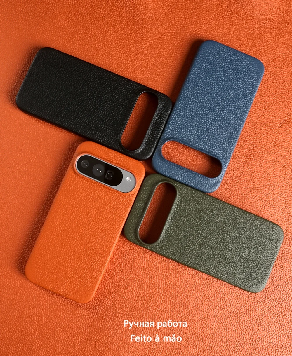 Funda de cuero genuino magnética de lujo para Google Pixel 10Pro 9 7A 8 6, fundas Magsafe con imán de protección completa, funda trasera a prueba de golpes - imagen 5