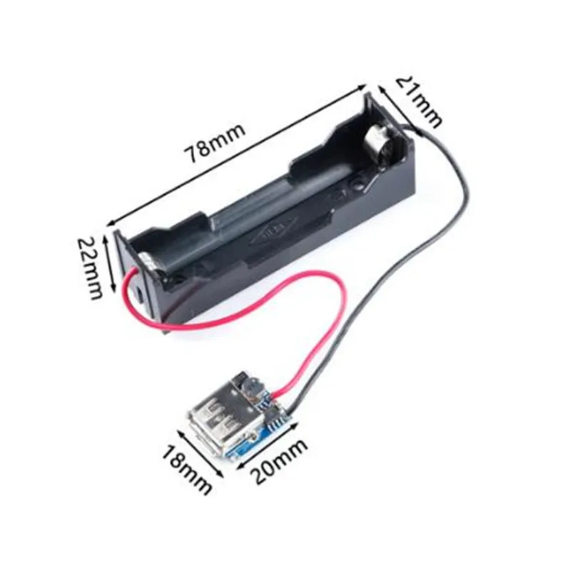 Módulo de cargador de batería de litio 18650, 3,7 V, 4,2 V a 5V, USB, bricolaje, placa convertidora de refuerzo, Kit de energía móvil