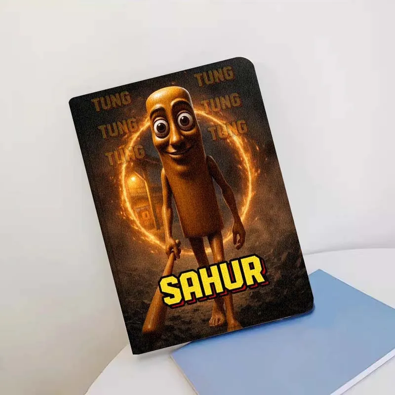 TungTungSahur brainrot para Xiaomi Redmi Mi Pad 2 4 5 6 6s 7 8 11 12,5 12,4 11,2 8,7 SE Pro Plus Max funda para tableta - imagen 4