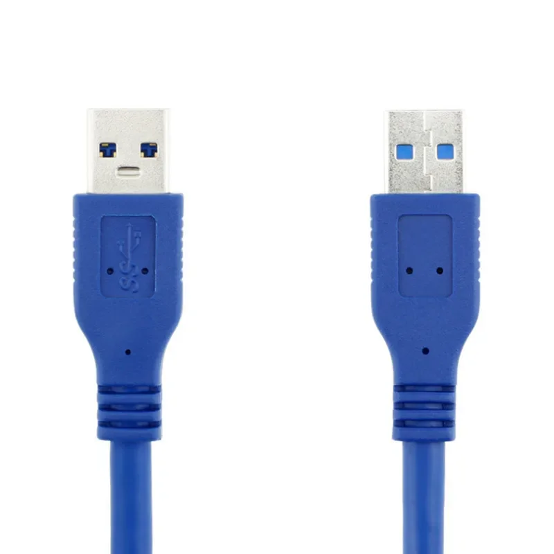 Cable de extensión USB macho a macho tipo A USB 3,0 azul de alta velocidad AM a AM 4,8 Gbps compatible con USB 2,0 0,3 M 0,6 M 1M 1,5 M-5M - imagen 3