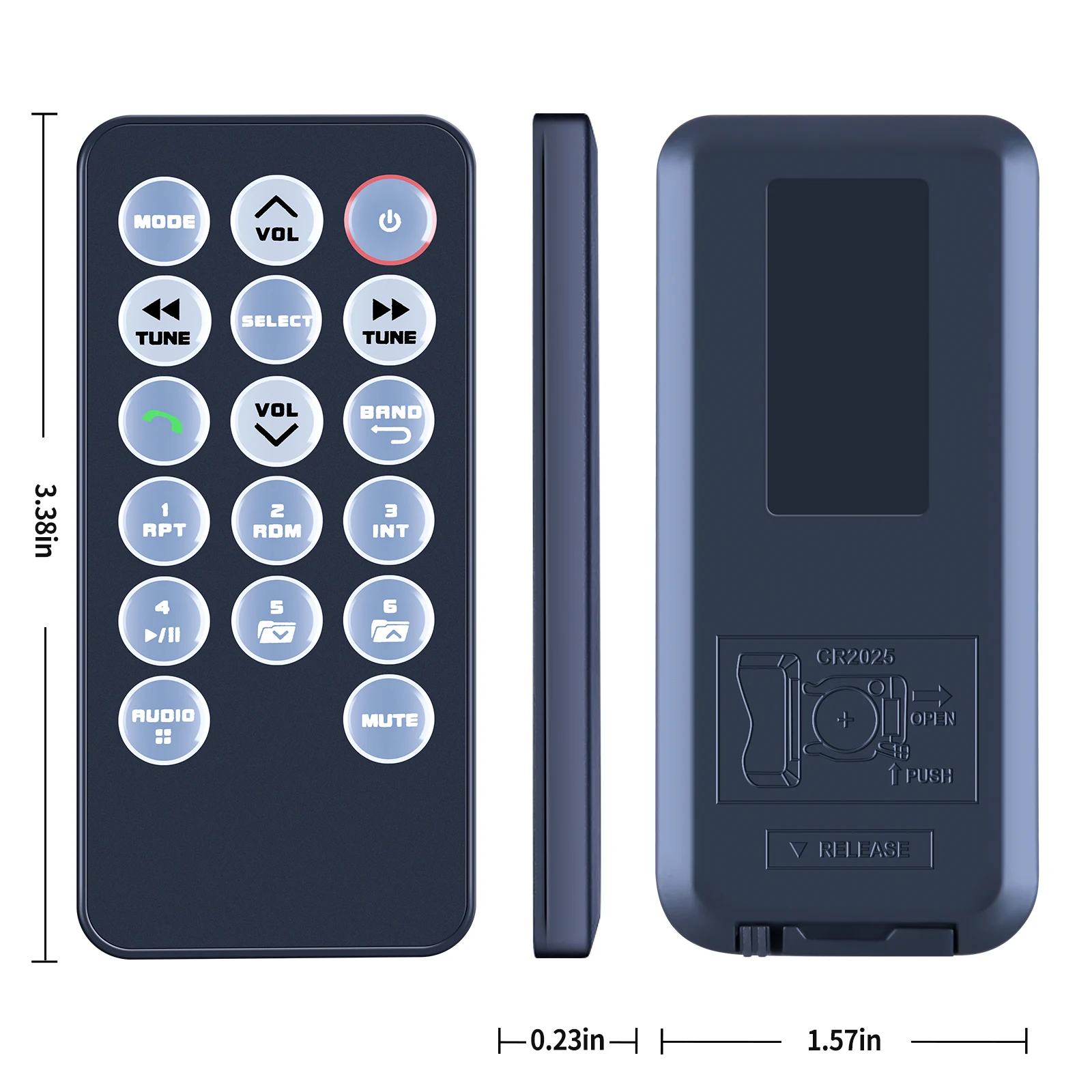 Nuevo Control remoto para Dual XDM280BT, DXDM228BT,DXDM227BT, DC426BT,XDM420BT DC426BT, DC416BT