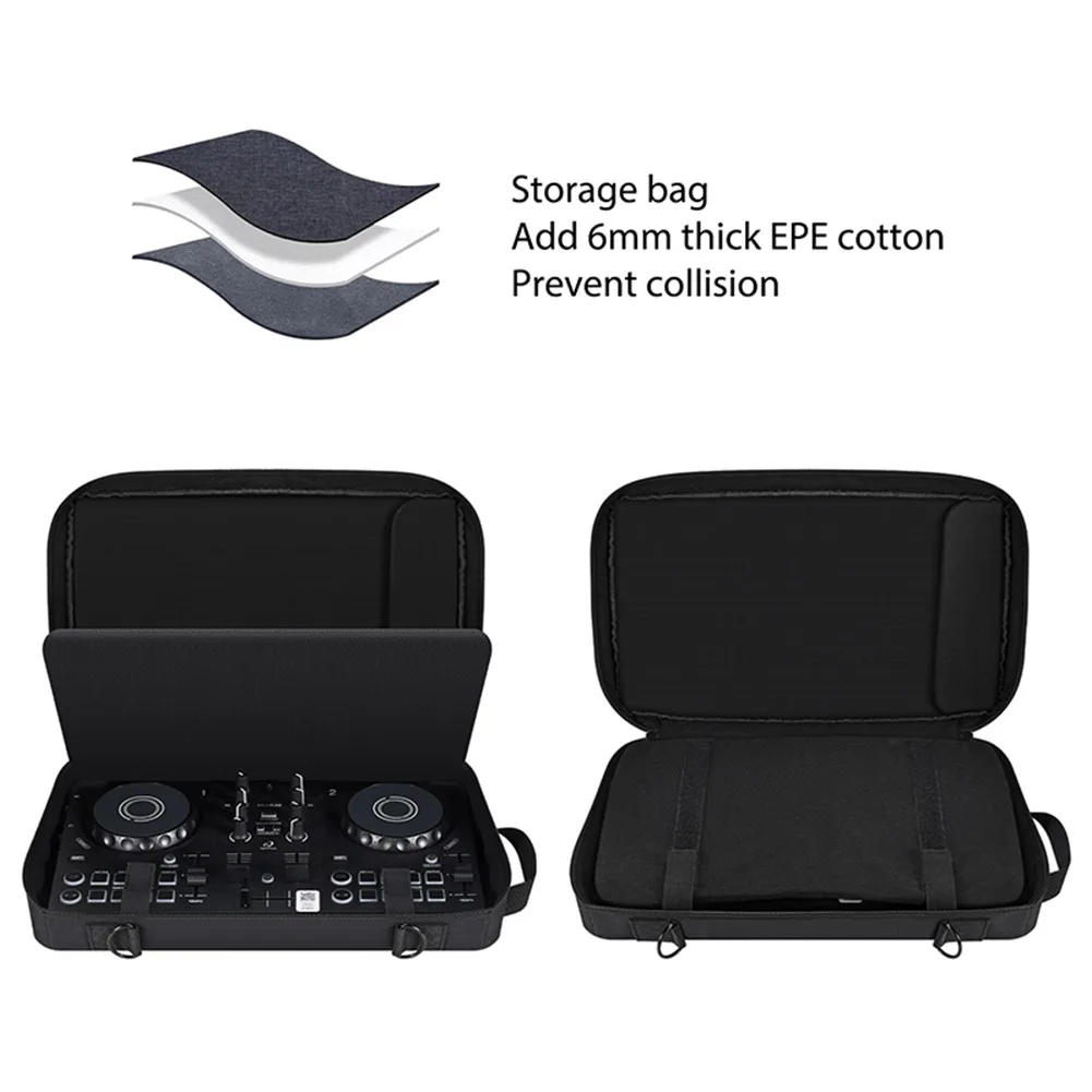 Bolsa de almacenamiento portátil con correa ajustable para el hombro, bolsa de transporte de viaje para DJ para Pioneer DDJ-200/DDJ-WeGO4 para AlphaTheta DDJ-FLX2 - imagen 5