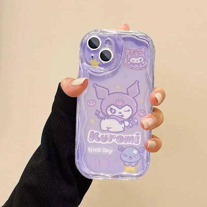 Kuromi Melody Grip Tok Holder Case para VIVO V40 V30 V30E V29E V27E V25E V23E V21E V27 V25 V23 V20 Y15S Y15A Y01 Y16 S1 V15 Pro - imagen 5