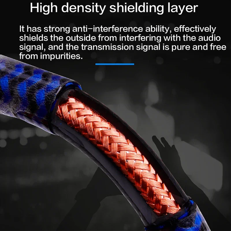 Cable de Audio HIFI Dual de 6,5mm a 6,5mm, 1/4 ", TS Jack 2, 6,5mm a OFC, para amplificador, mezclador, órgano electrónico, guitarra - imagen 5