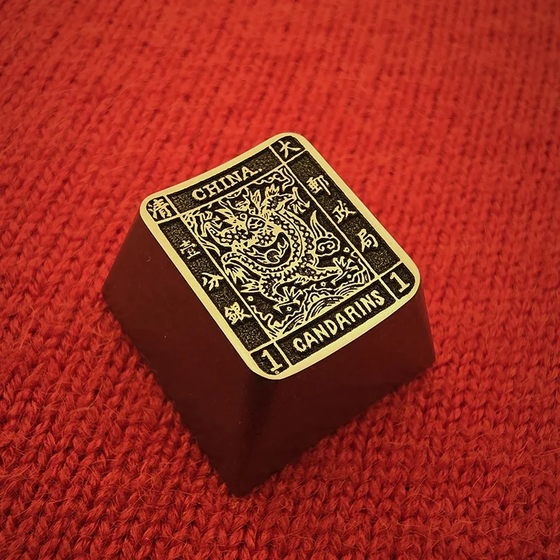 Teclas de aleación de titanio, sellos de dragón, colección de sellos KBMASTER, sellos para Hobby, tapas de teclas personalizadas, accesorios para teclado mecánico, regalo - imagen 3