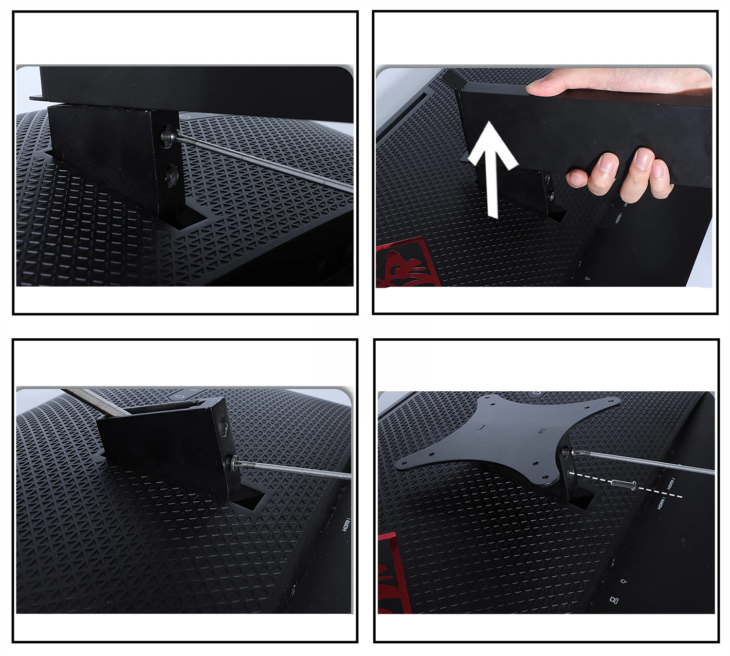 Metal - Adaptador de montaje en pared VESA para soportes de monitor HP OMEN X25 X25F para soporte / brazo / soporte de escritorio - imagen 2