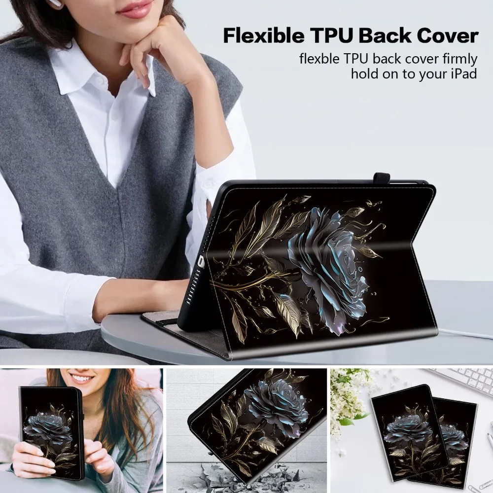 Funda Floral para Xiaomi Redmi Pad SE 11 "8,7" 2024 funda Redmi Pad 10,61 "Pro 5G 12,1 Tablet Shell Xiaomi Pad 5 11 Pad6 Pro 11 funda - imagen 5