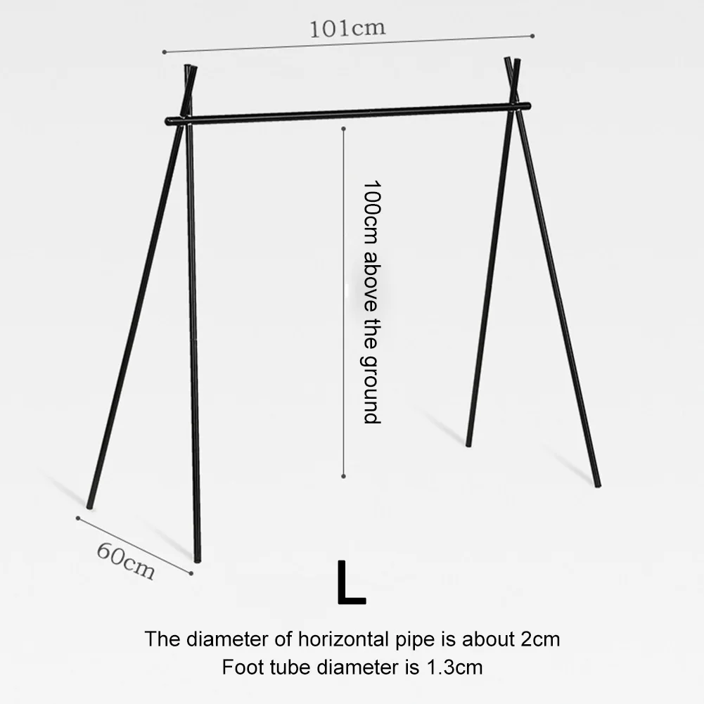 Estante colgante para acampar, placa de aleación de aluminio, soporte para linterna al aire libre, estante de almacenamiento triangular, utensilios de cocina para Picnic, estante para sartenes - imagen 5