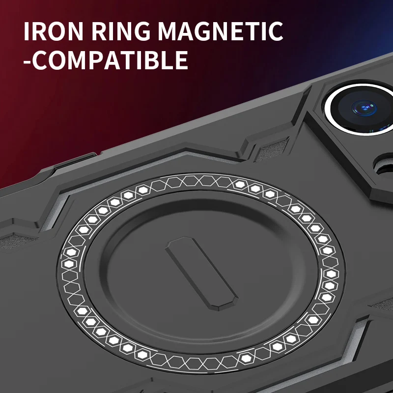 Funda de carga inalámbrica con anillo magnético para iPhone 16 Pro Max, funda de silicona anticaída para PC, Protector para iPhone 16 Pro Max - imagen 5