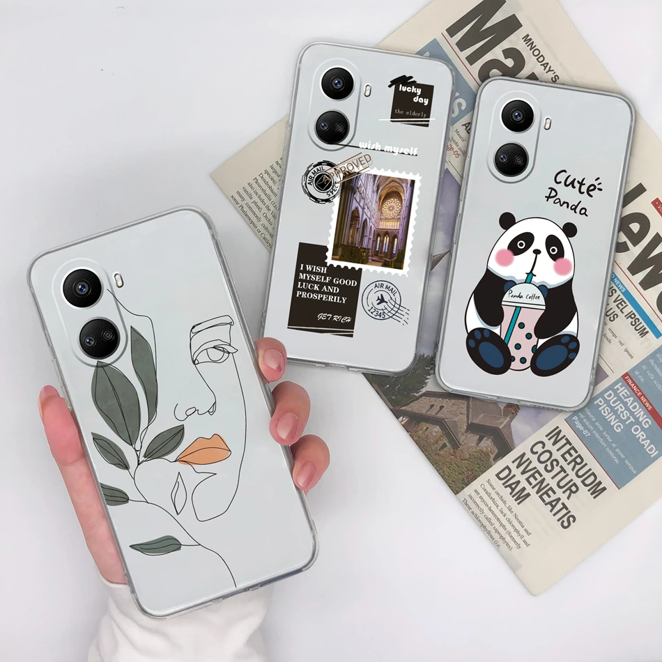 Funda de silicona TPU transparente para Huawei Nova 10 Pro SE, cubierta trasera anticaída, pintura de tinta, suave, 10Pro, 10SE - imagen 2