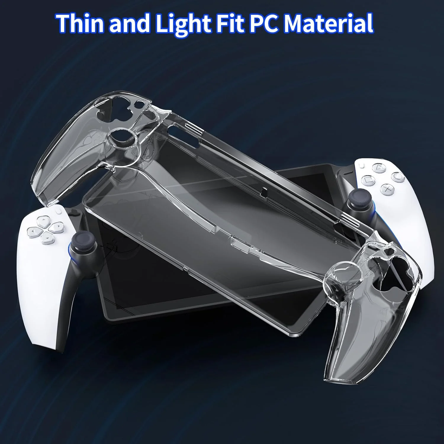 Funda protectora de cristal para PlayStation Portal, accesorios, funda protectora transparente para PC, funda protectora para reproductor remoto PS Portal - imagen 2