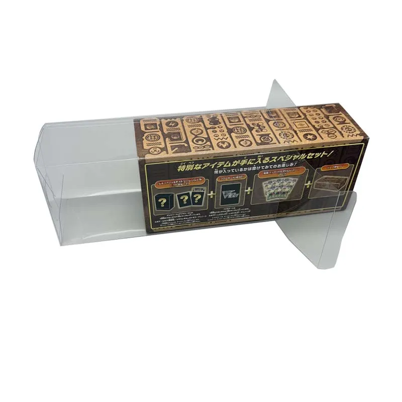 Caja transparente transparente para PTCG para caja de presentación de almacenamiento de plástico PET Lugia