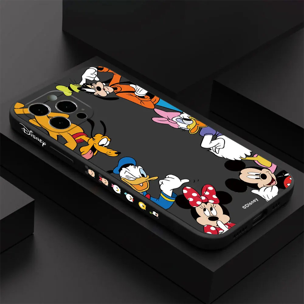 Funda de teléfono Mickey Minnie Donald para Vivo V30e V29 V25 V21 Y50 Y36 Y35 Y28 Y22 Y21 Y20 Y17 Y16 Y15s Pro 4G 5G cubierta de borde recto