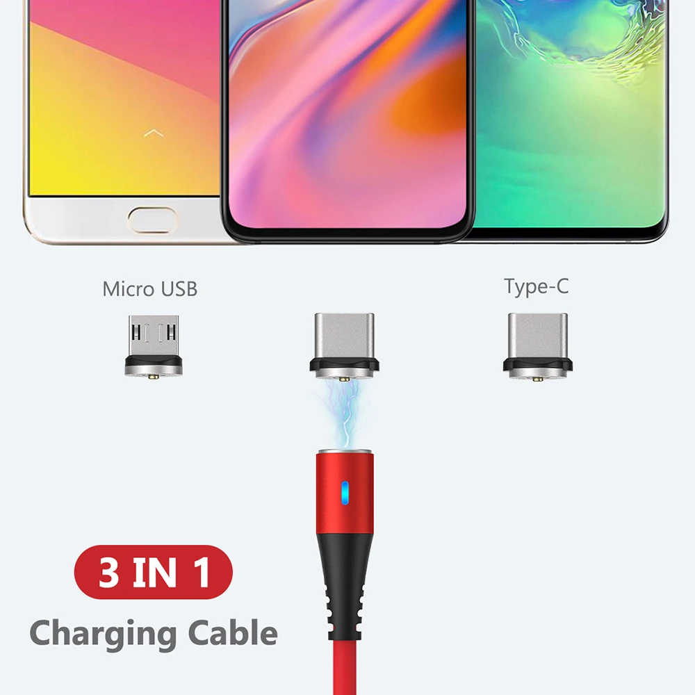 Cable de carga magnético de silicona líquida para iPhone, Cable Micro Usb tipo C, Cable de carga para teléfono móvil - imagen 3
