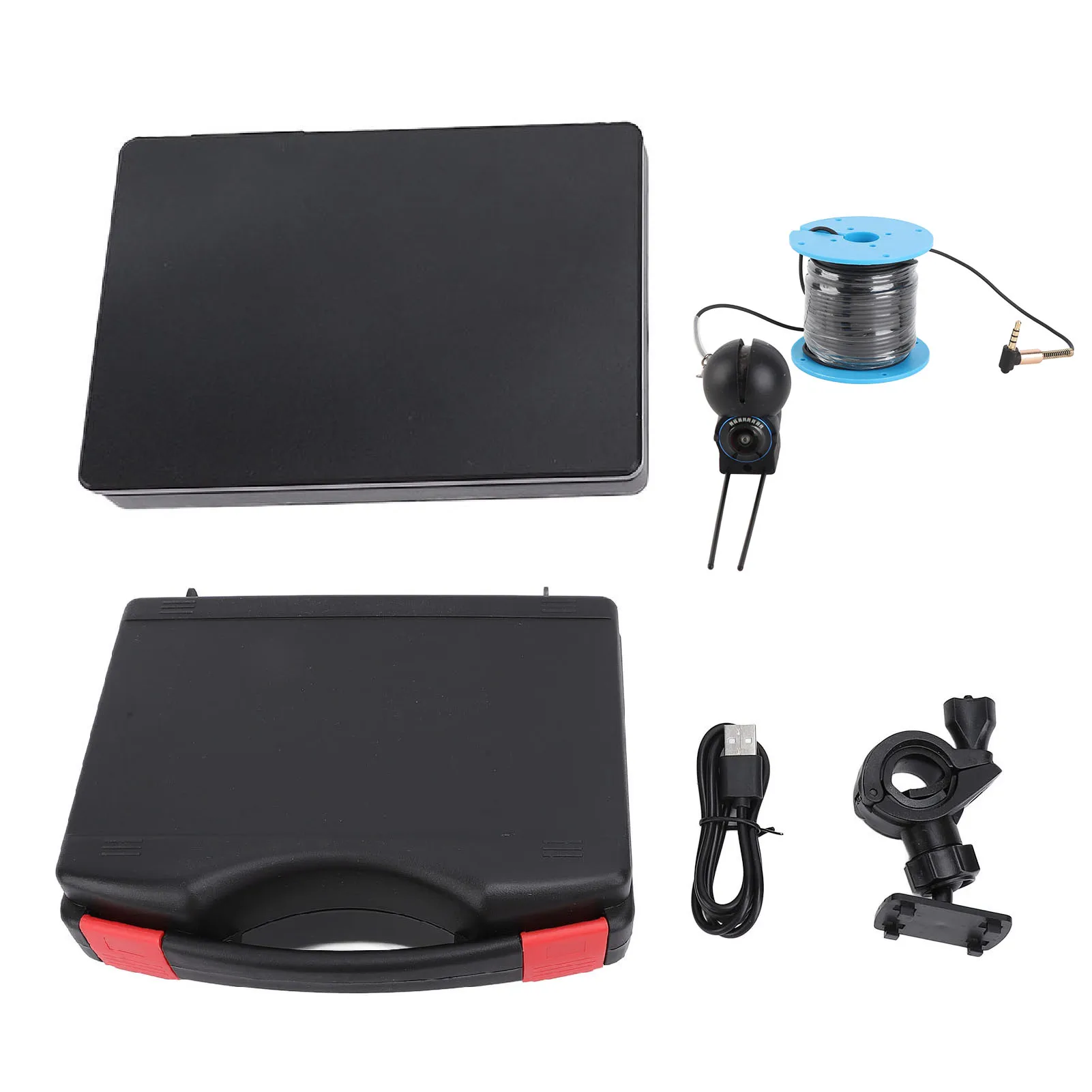 Cámara de pesca submarina 1080P con pantalla de 4,3 pulgadas, Cable de 30m, lente gran angular, buscador de pesca en hielo, cámara de pesca submarina