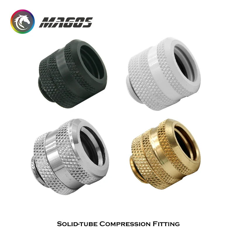 Kit de montaje de tubo duro para conector de compresión dura PETG acrílico OD14mm para refrigeración por agua de computadora, paquete de 4 o 8 Uds. - imagen 3