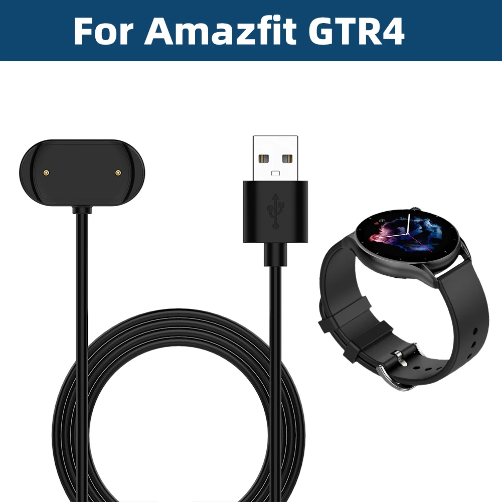 Cable de carga magnético para Amazfit GTR4, GTS3, T-Rex2, adaptador de cargador para reloj inteligente, Cable de carga USB, Cable magnético de carga rápida - imagen 2