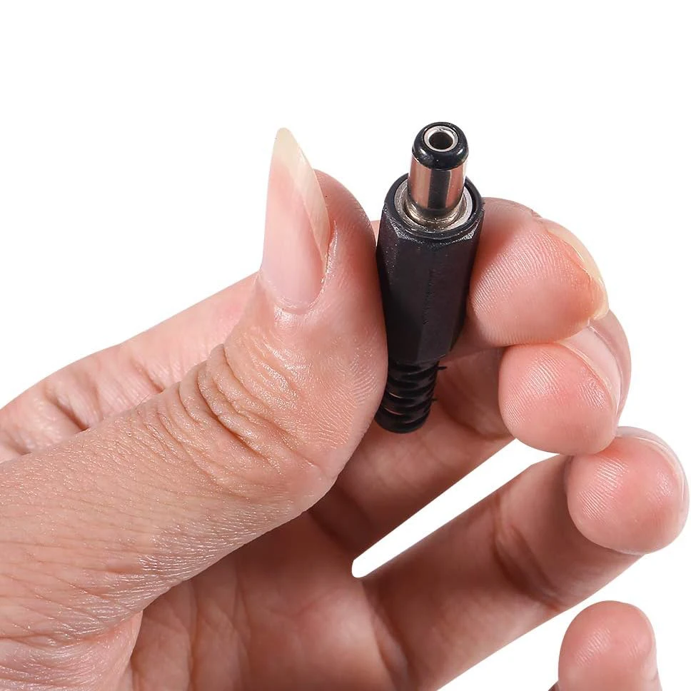 20 piezas reemplazo macho enchufe fuente de alimentación extremos DC 5,5x2,1mm tipo soldadura DIY DC barril conector Jack adaptador de conector - imagen 2