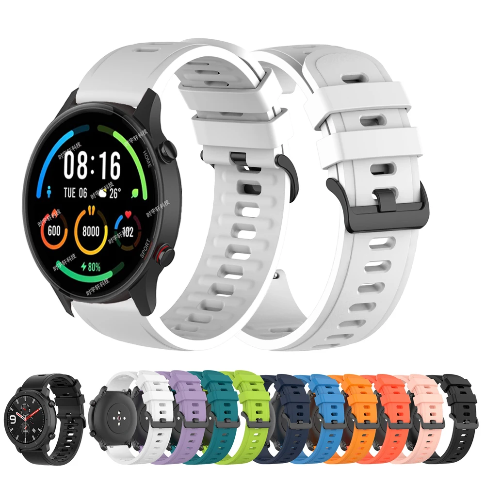 Correa para Xiaomi MI Watch/MI Watch, correa de silicona de Color, 22mm, pulsera activa S1